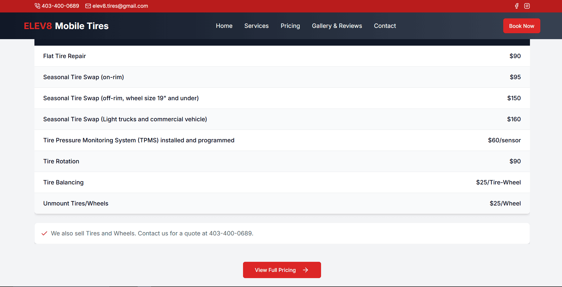 Elevate Tires screenshot 3