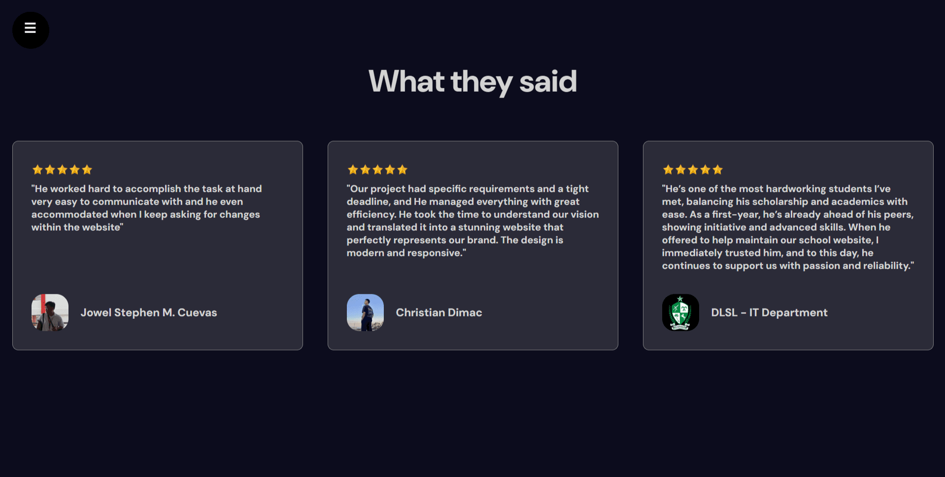 Old Portfolio screenshot 3